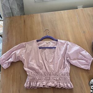 Women's light purple Smocked top size medium